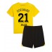 Borussia Dortmund Donyell Malen #21 Dětské Oblečení Domácí Dres 2023-24 Krátkým Rukávem (+ trenýrky)